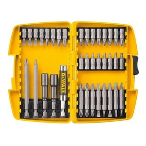 Set De 37 Piezas Con Guía Magnética Dewalt Dw2163 Amarillo