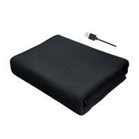 Magideal - Manta Eléctrica Calentada Para Acampar, Chal Calefactado, Manta De Invierno, Capa Cálida De Calefacción Multiusos Para Viajes Al Aire Libre, Sofá Negro