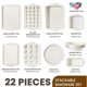 thumbnail image 2 of Kikcoin 22 PCS Nonstick Baking Pans Set, Stackable Bakeware, 2 of 3