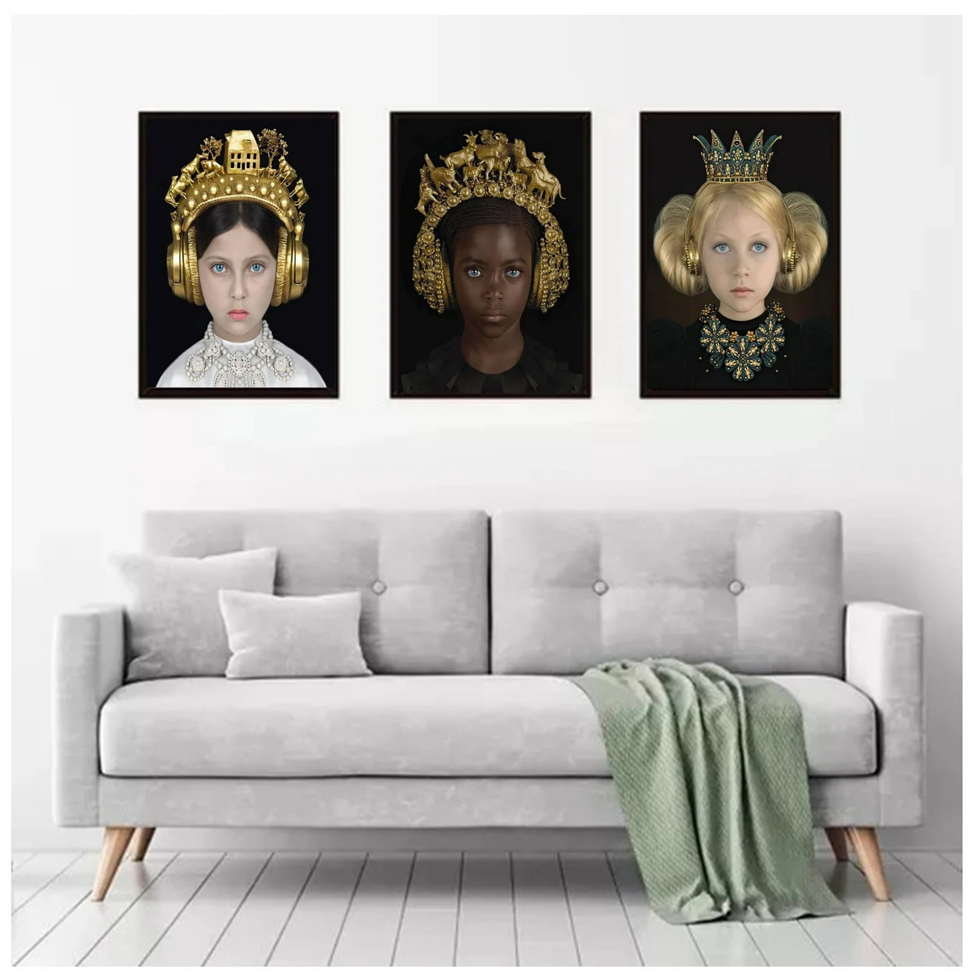 Genérico - Cuadros Decorativos Para La Sala Pack X 3 Uds 35x50 Cm C/u