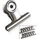 thumbnail image 1 of Clips Bulldog de 38 mm, redondos, de metal plateado, para archivar documentos, para el hogar y la oficina (12 unidades), 1 of 5