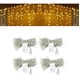 thumbnail image 1 of 4 Cortina Luces Led Luces Navidad Cascada Luz Guirnalda 3mt Amarillo, 1 of 9