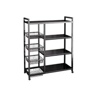 Estante. - Estante De 4 Niveles Con Cestas Para Frutas Y Vegetales