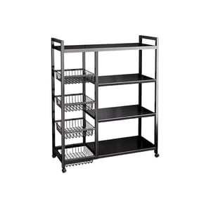 Estante. - Estante De 4 Niveles Con Cestas Para Frutas Y Vegetales