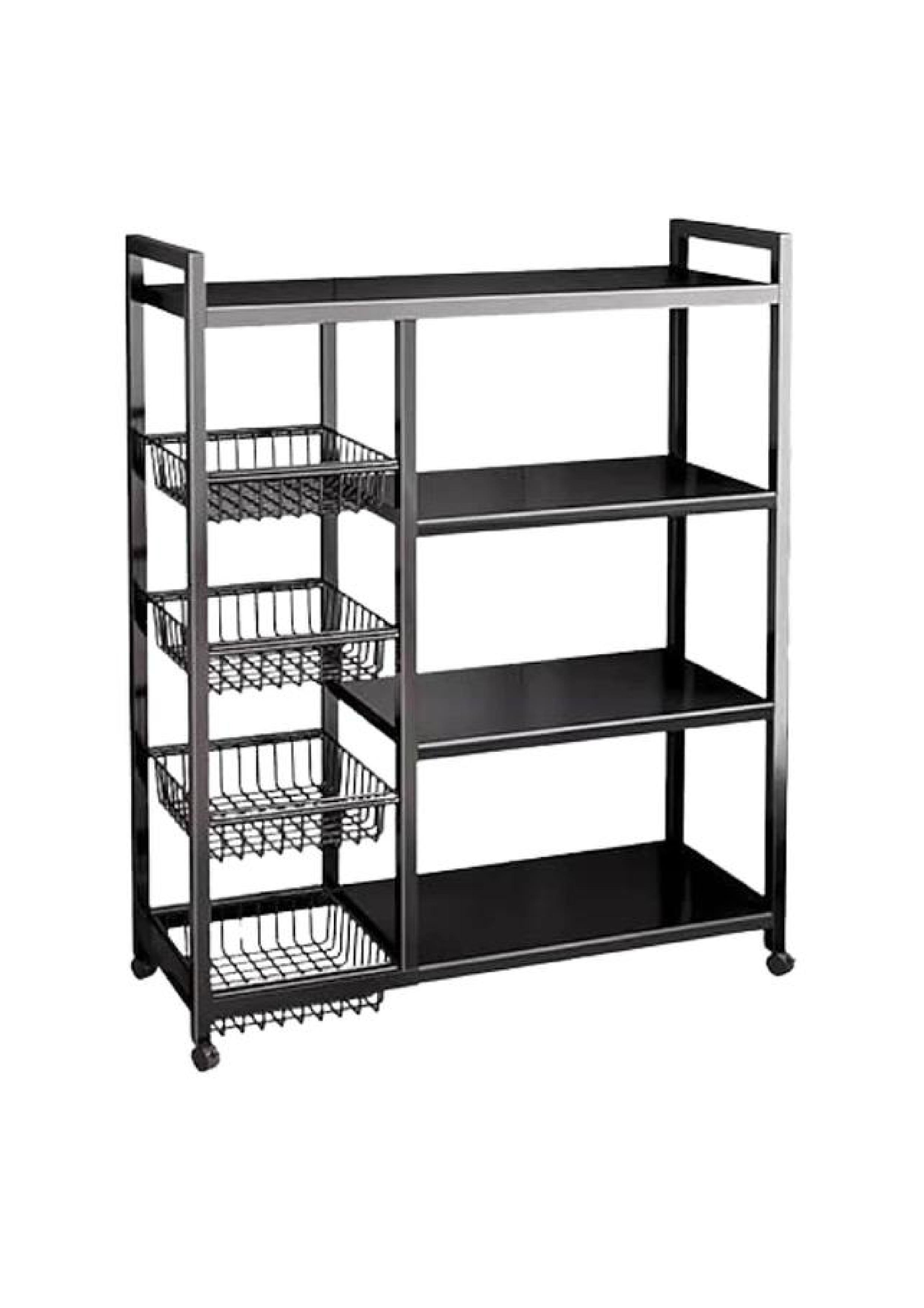 Estante. - Estante De 4 Niveles Con Cestas Para Frutas Y Vegetales