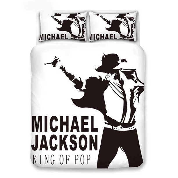 Michael JacksonBedding Set Boys Girls Duvet Cover Pillowcase Bed Kids Adult Home Textileextile