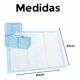 thumbnail image 2 of 50 Pañales Tapete Entrenador Aroma Perro Almohadillas 45x60 Celeste/blanco, 2 of 3