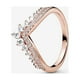 thumbnail image 2 of Anillo Princess Sparkling Wishbone Rose Talla 6, 2 of 2