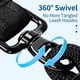 thumbnail image 5 of Correa DLSZKJ de 1,8 m de Nylon Negra con Giro de 360°, 5 of 7
