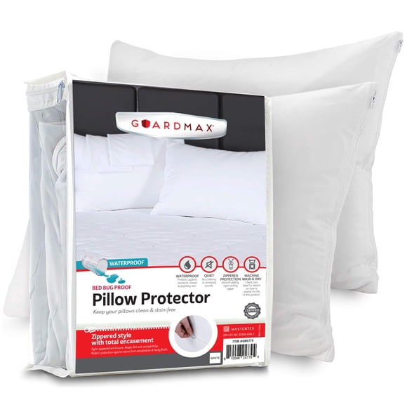 Protector de almohada Guardmax Premium Waterproof Queen, paquete de 4