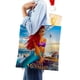 thumbnail image 4 of Black Mermaid Bolso de tela con estampado de lienzo para mujer, bolsa de compras reutilizable y estética, con cremallera interior, regalo para mujer,40*40cm., 4 of 6