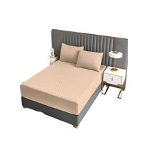 Genérico - Cubrecolchon Impermeable King Beige