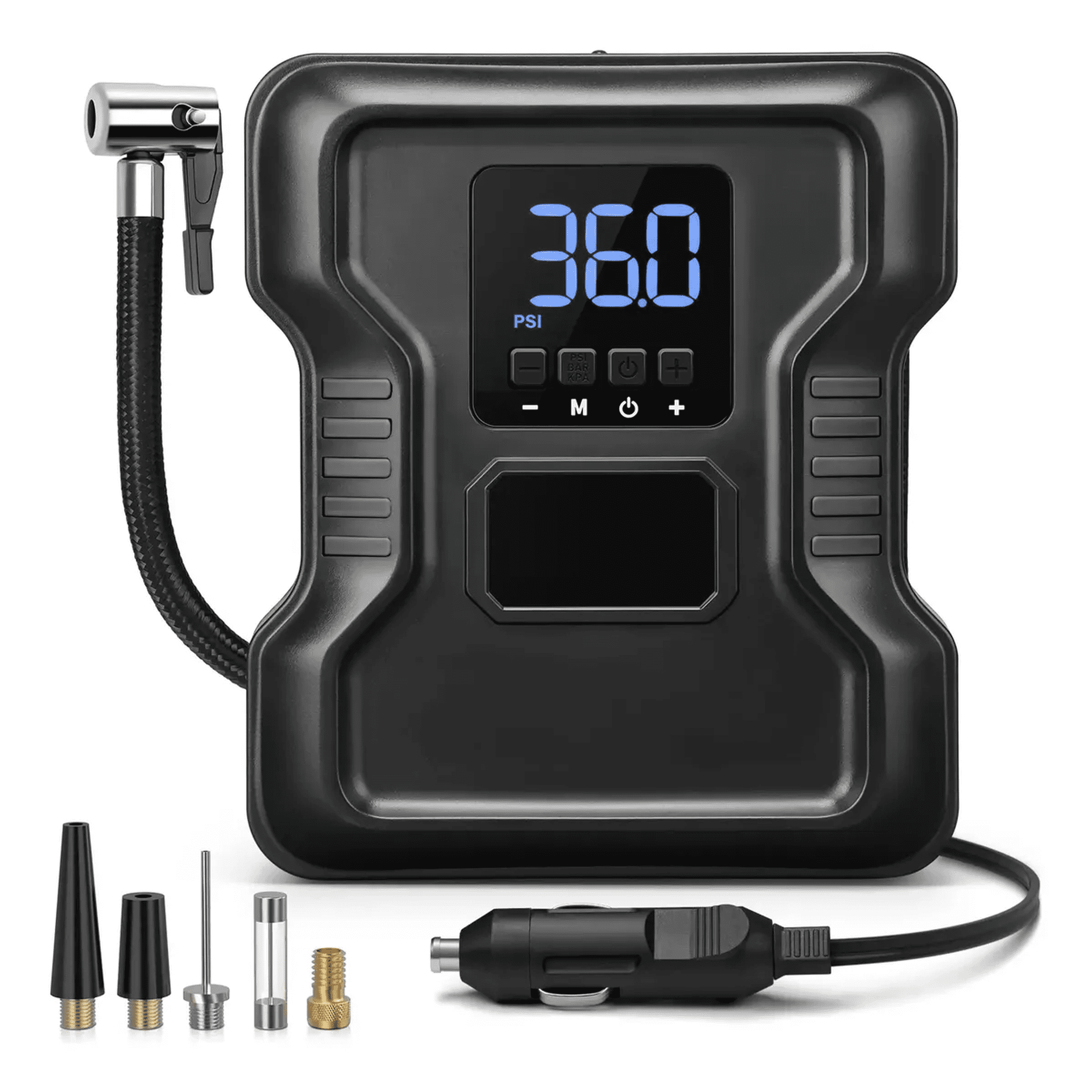 Inflador De Neumáticos , Belug 160 Psi, Compresor De Aire Negro