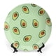 thumbnail image 1 of Aguacate Plato decorativo de porcelana fina (bone china), plato decorativo de cerámica para hogar, oficina, soporte de pared, platos decorativos para dormitorio - 6 pulgadas (15 cm), 1 of 6