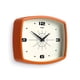 thumbnail image 2 of Reloj de pared JONES CLOCKS® Movie Retro 25,5 x 19,5 cm, color naranja, 2 of 7