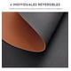 thumbnail image 3 of Set 4 Individuales Ecocuero Impermeables Antimanchas Reversibles Negro Marrón, 3 of 9