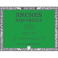 Bloque De Papel De Acuarela Arches Cold Press, 8 X 10, 300 G/M²