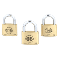 Pack 3 Candados Odis B50 50Mm - Llaves Iguales