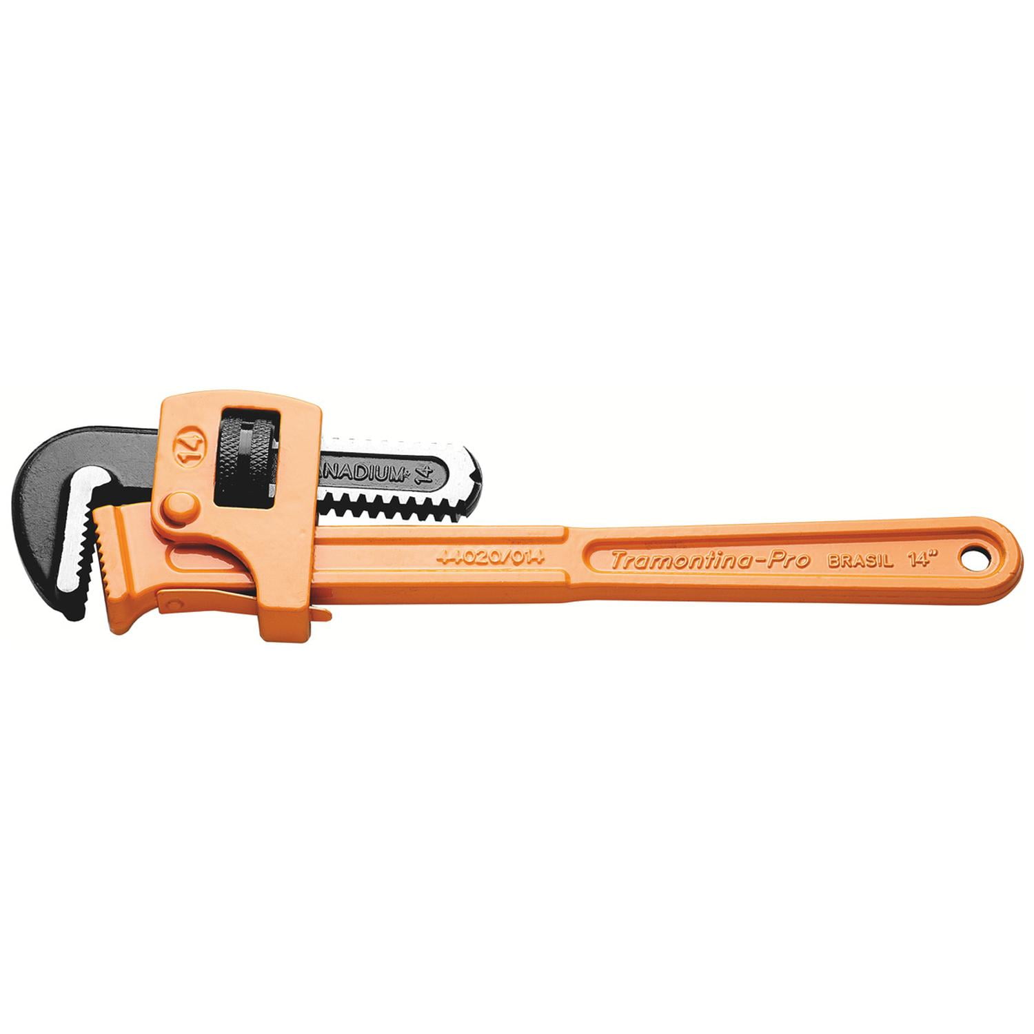 Llave Para Tubo Stillson 10 Tramontina Pro Naranja Claro