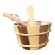 thumbnail image 5 of Barril y cucharón de Sauna de 4L, accesorio de SPA, barril de madera para bañera de hidromasaje, herramienta de baño humeante para SPA, accesorios de Marrón Madera, 5 of 5