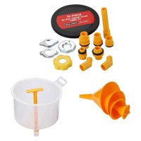 Magideal - Juego De 19 Embudos De A Prueba De Fugas, Juego De Purga De Radiador, Fácil Instalación, Interfaz Altamente Sellada, Embudo De Llenado De