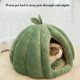 thumbnail image 2 of Camas De Gato Para Gatos De Interior Casa De Gato De Calabaza Carpa De Gato De La Cueva De La Forma De La Calabaza Linda Con Cojín Extraíble Cálida Casa De Cachorro De La Cama Del Nido De, 2 of 3
