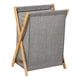 thumbnail image 1 of Cesto de Ropa Sucia Plegable de Bambú, Portátil, Fácil de Transportar, Abierto para La Familia, Mantiene La Ropa Sucia Ordenadamente Guardada Gris 40x34x565cm, 1 of 5