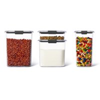 Set 4 Contenedores Rubbermaid Brilliance 760 Ml, 1.5 L, 2.8 L Y 3.7 L