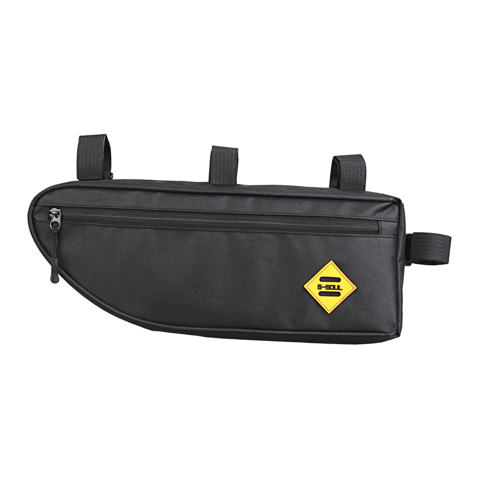 Magideal - Bolsa De Almacenamiento Para Cuadro De Bicicleta, Bolsa De Esquina Para Senderismo, Fácil De Instalar, Bolsillo Lateral Debajo Del Tubo Superior, Para L