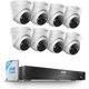 thumbnail image 1 of Sistema de cámaras de seguridad PoE ZOSI 4K, 8 piezas, NVR 8MP, disco duro de 4 TB, 1 of 9