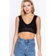 thumbnail image 1 of Top Crop Suéter Texturizado Ccwholesalesclothings Negro, 1 of 5