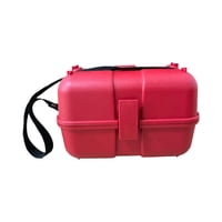 Magideal - Caja De Instrumentos De Topografía Y Cartografía Estuche De Transporte De Nivel Estuche De Almacenamiento Ligero Y Versátil Para Juego De Prismas Teod Rojo