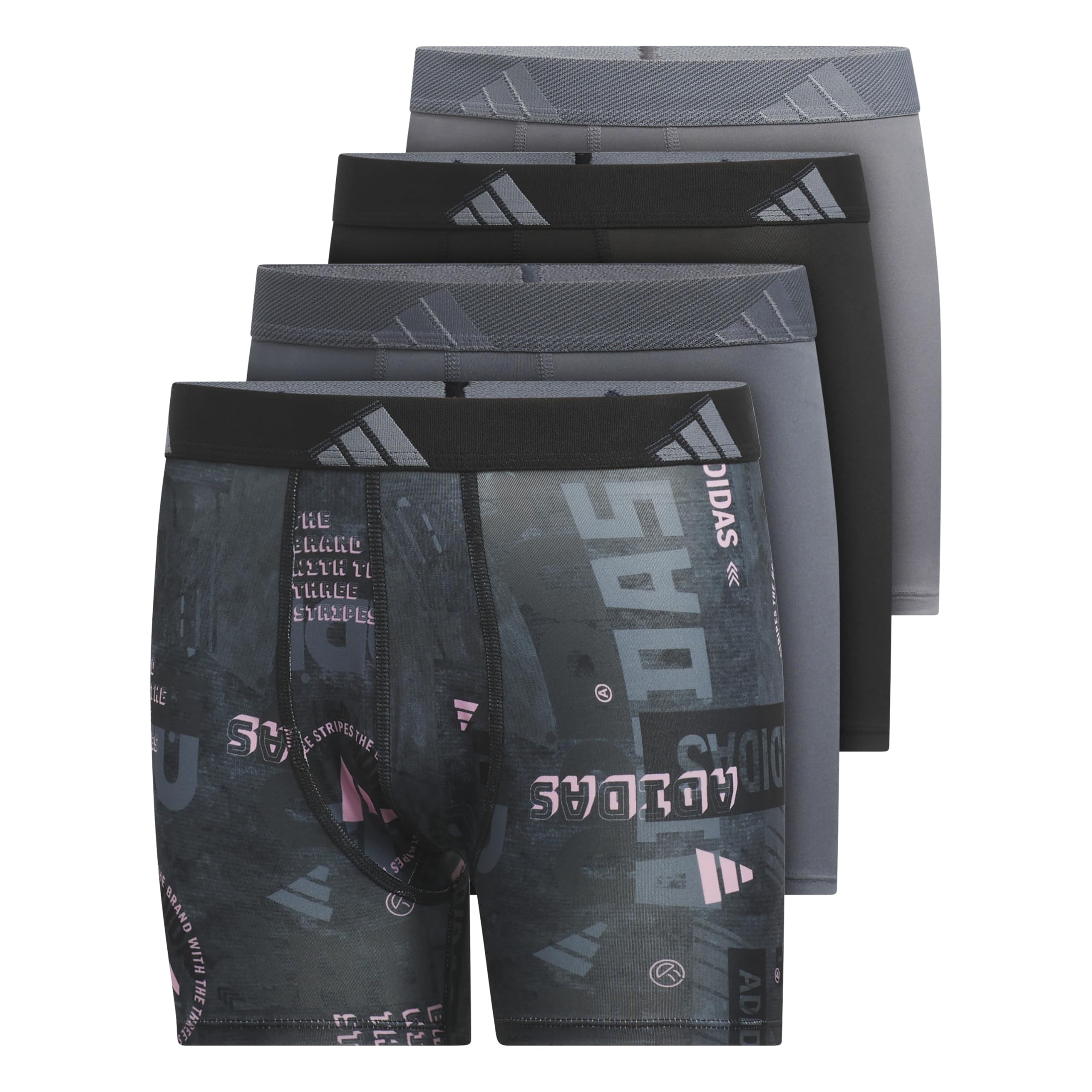 Calzoncillos Tipo Bóxer Adidas Athletic Fit, Paquete De 4 Unidades, Talla M