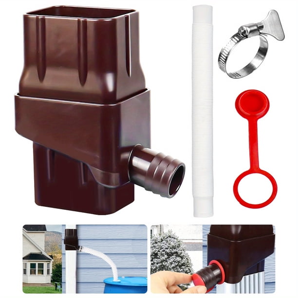 1 Set, Rainwater Collection Drain Diverter Rainwater System Rainwater Collection Syst Drain Accessories