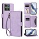 thumbnail image 1 of Funda Cartera Mariposa para [Motorola Edge 60 Pro] con Soporte y Cremallera Morado claro, 1 of 6