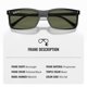 thumbnail image 3 of Gafas de sol Ray‑Ban RB4435 rectangulares negro/verde – Kit, 3 of 7