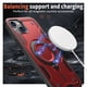 thumbnail image 2 of Para Apple iPhone 14 Plus Funda con Soporte de Anillo en O Magnético Invisible, Funda de Teléfono a Prueba de Golpes, Rojo, para iPhone 14 Plus, 2 of 6