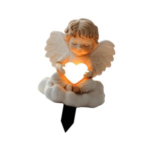 Magideal - Letrero De Jardín 2D, Estaca Decorativa De Ángel Para Jardín, Obra De Arte, Placa, Elegante Adorno Para Maceta, Decoración Acrílica Plana Para Jardín Chico