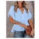 thumbnail image 2 of Blusas peplum para mujer de Joefnel, camisas babydoll, blusas de verano, tops con volantes para mujer, top peplum, 2 of 5