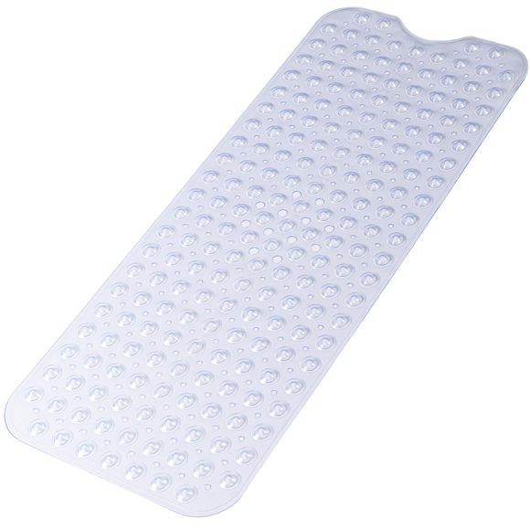 Alfombra antideslizante para bañera CADONO 102 × 41 cm, transparente y extra larga