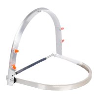 Magideal - Adaptador Para Casco Duro Adaptador Para Casco Duro De Ala Completa Adaptador Para Protector Facial Soporte Para Cubierta Facial Soporte De Montaje De Pantalla De Protector Facial De Plata