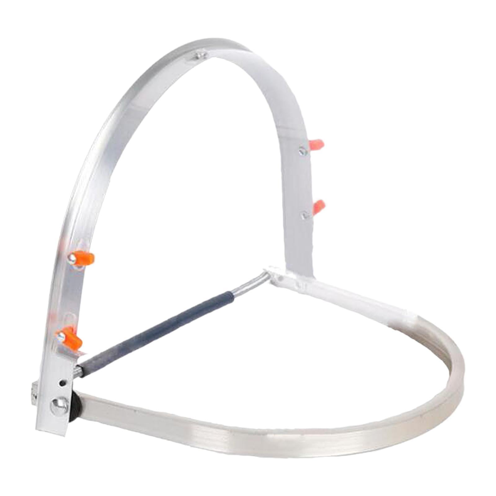 Magideal - Adaptador Para Casco Duro Adaptador Para Casco Duro De Ala Completa Adaptador Para Protector Facial Soporte Para Cubierta Facial Soporte De Montaje De Pantalla De Protector Facial De Plata