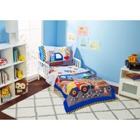 Milsleep - Juego De Cama Infantil De 4 Piezas Under Construction