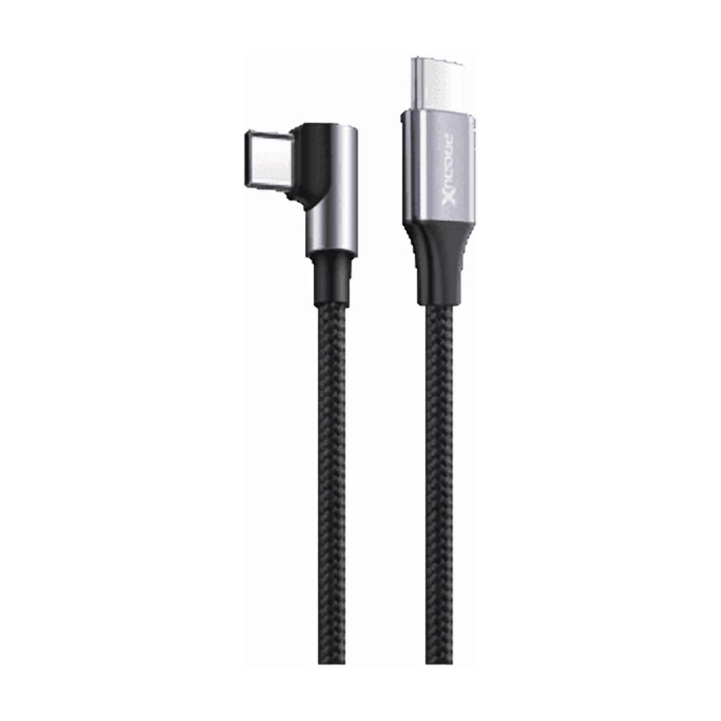 Cable Motomo Game Playing, Usb-c En Angulo A Usb-c, Trenzado, Carga Rápida 20w, Color Negro