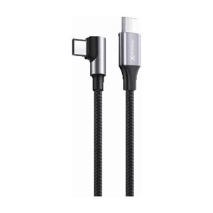 Cable Motomo Game Playing, Usb-C En Angulo A Usb-C, Trenzado, Carga Rápida 20W, Color Negro