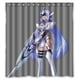 thumbnail image 1 of Cortina de ducha de anime con diseño de chica hermosa, juego de cortinas de baño con ganchos, tamaño 66 x 72 pulgadas, 1 of 3