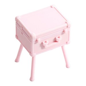 Magideal - Estuche De Maquillaje Para Casa De Muñecas A Escala 1/12, Caja Organizadora De Cosméticos, Muebles De Muñecas, Estuche De Maquillaje En Miniatura De P Rosado