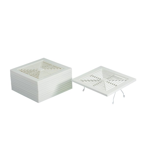 Conjunto de rejilla para ventilador de baño Broan BP46, color blanco