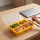 thumbnail image 4 of Caja Bento REGALWOVEN para Adultos, Contenedor de Preparación de Comidas de 500ml de Silicona a Prueba de Fugas para Trabajo y Viaje Naranja-1, 4 of 6
