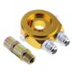 thumbnail image 3 of m20x1.5 medidor de aceite filtro enfriador sándwich placa termostato adaptador dorado, 3 of 5